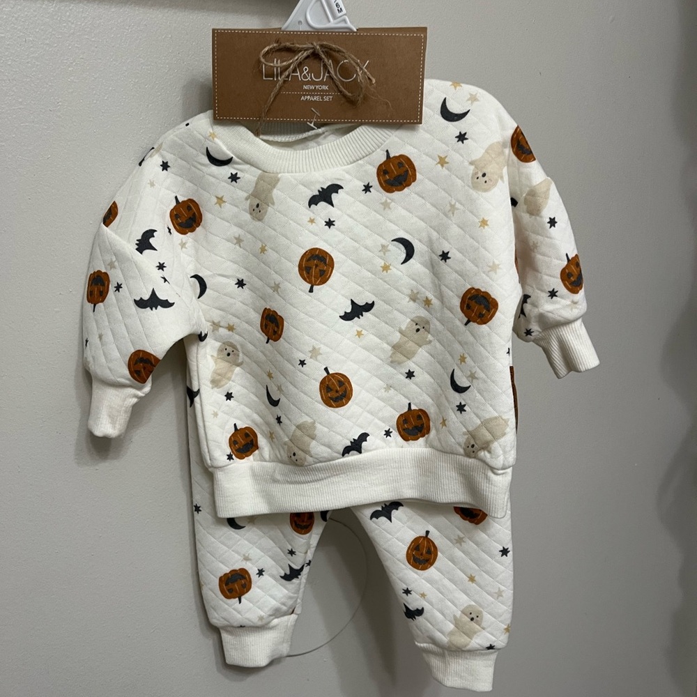 Lila & Jack Baby Outfit with Halloween Prints